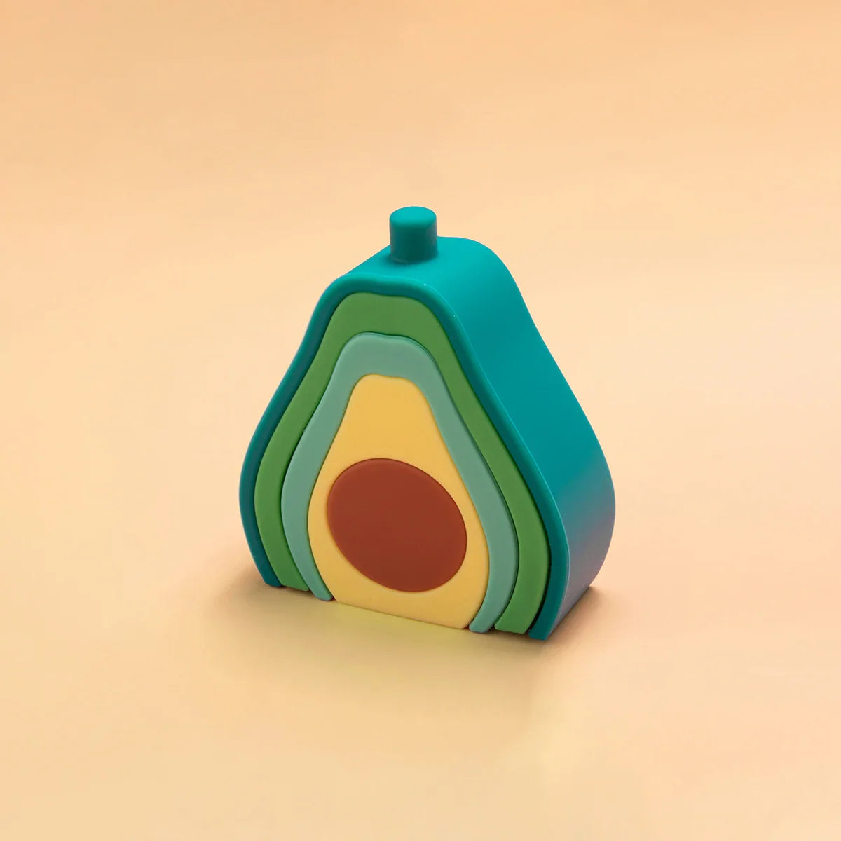 Silicone Fruit Stacking Toy for Sensory Play