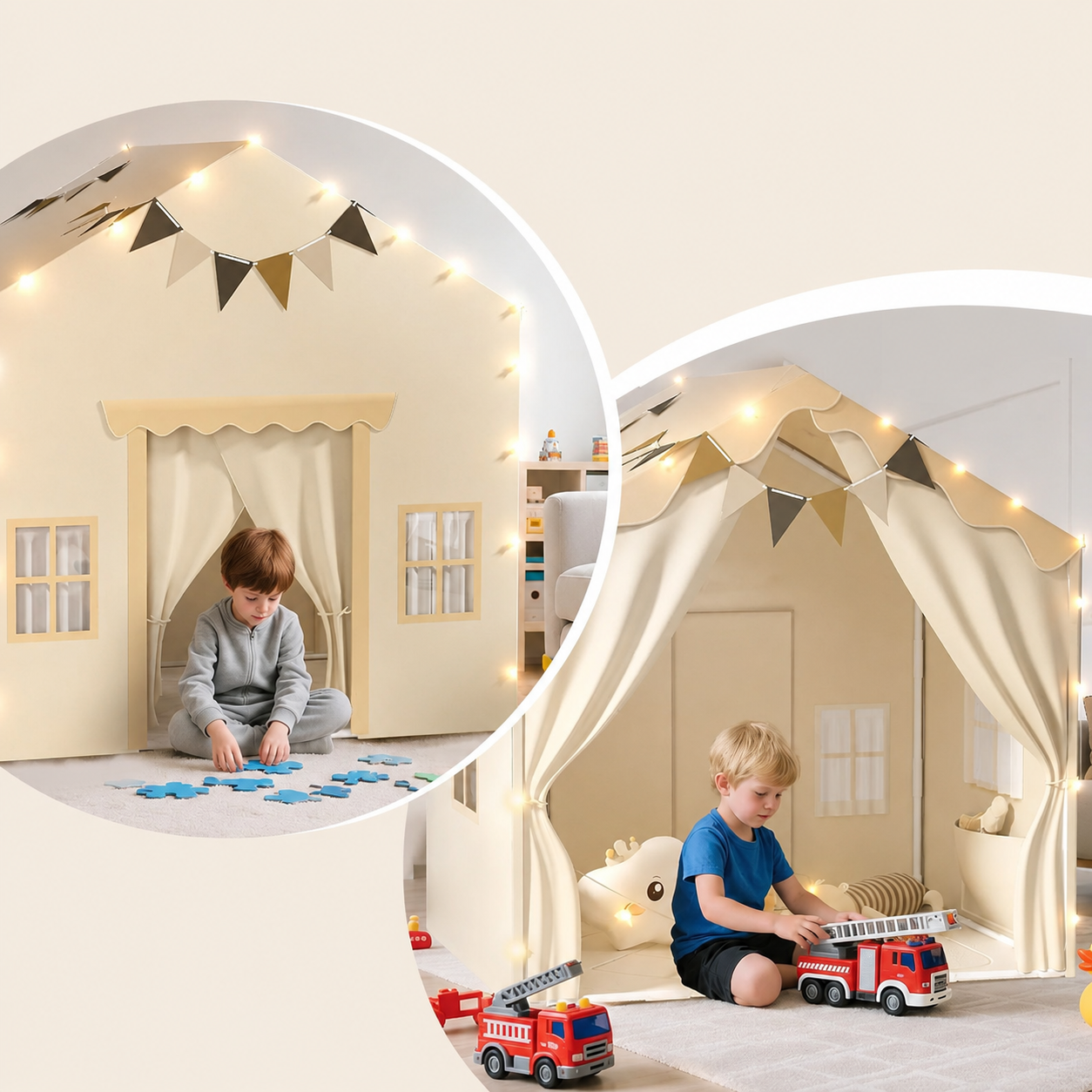 Oversized Kids Play Tent | Dual-Door Playhouse