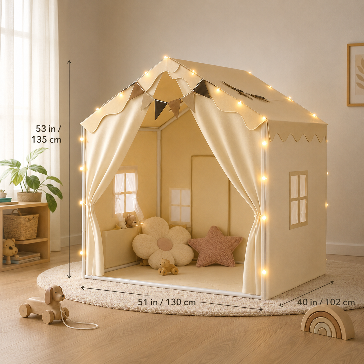 Oversized Kids Play Tent | Dual-Door Playhouse