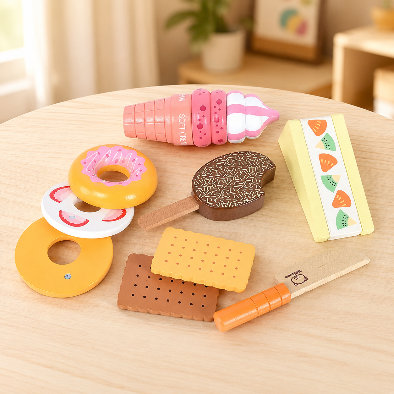 Wooden Pretend Play Food Set