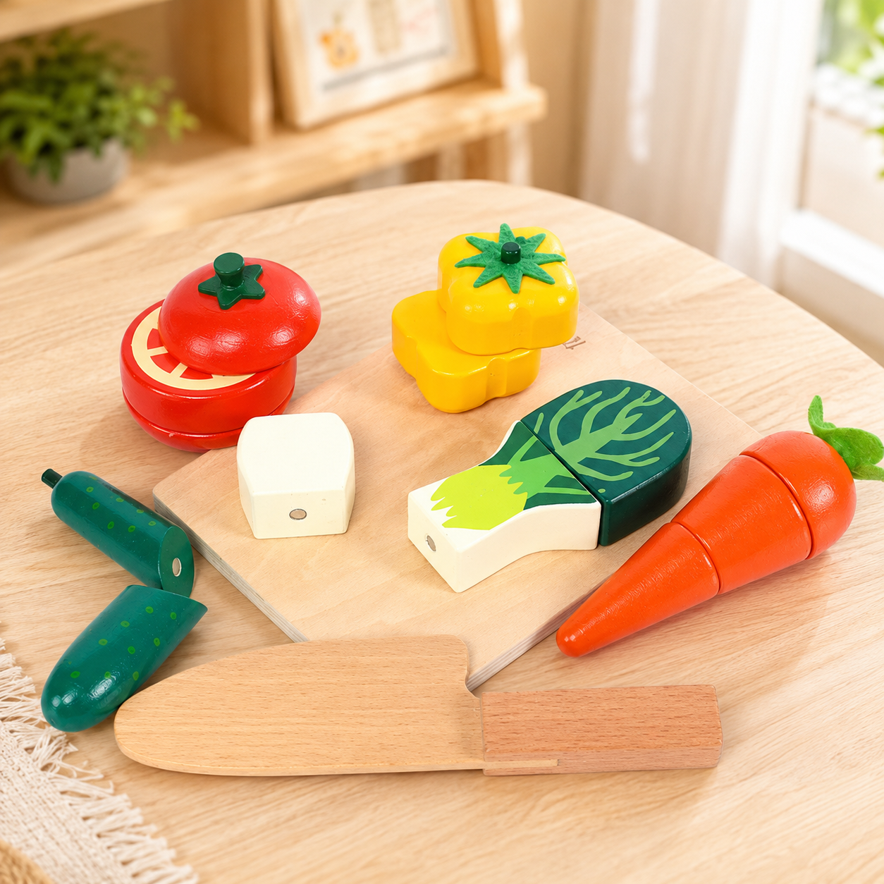 Wooden Pretend Play Food Set