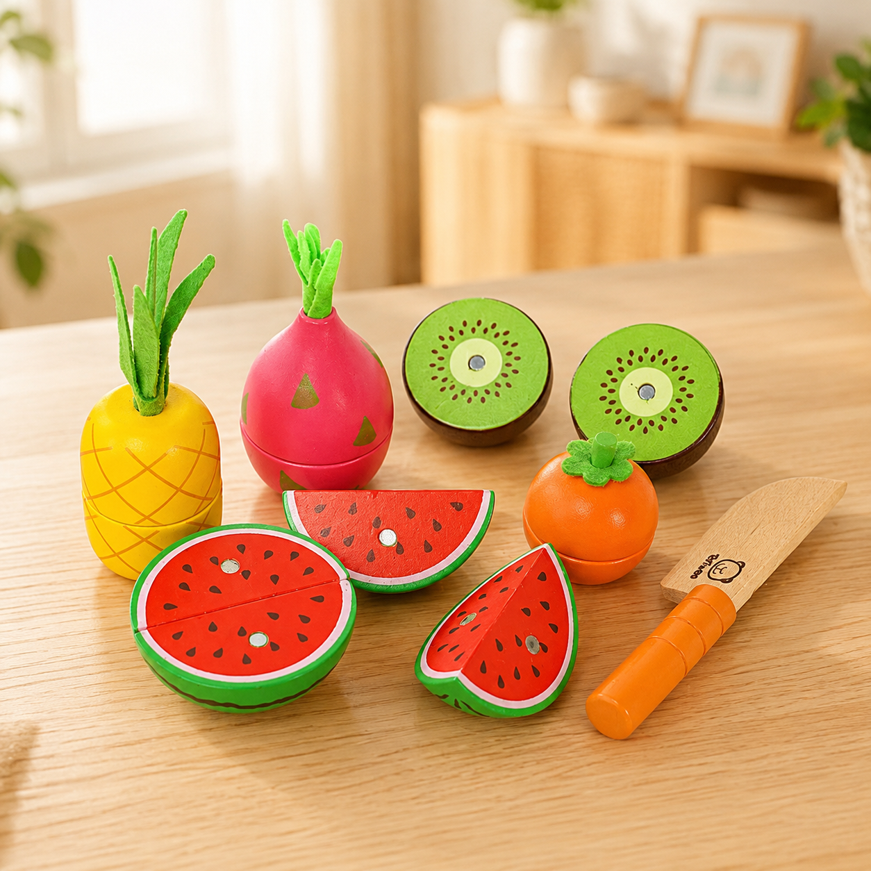 Wooden Pretend Play Food Set