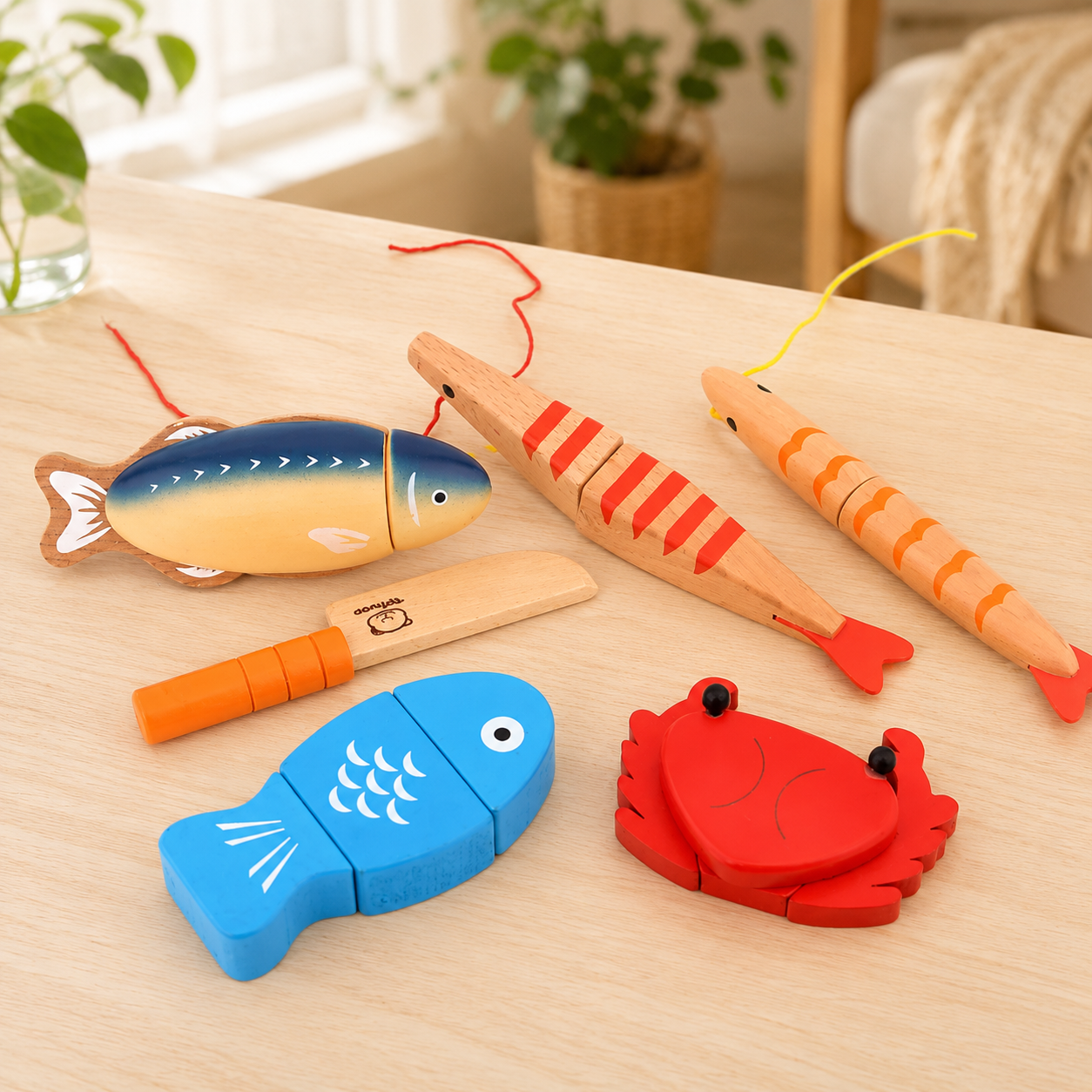 Wooden Pretend Play Food Set