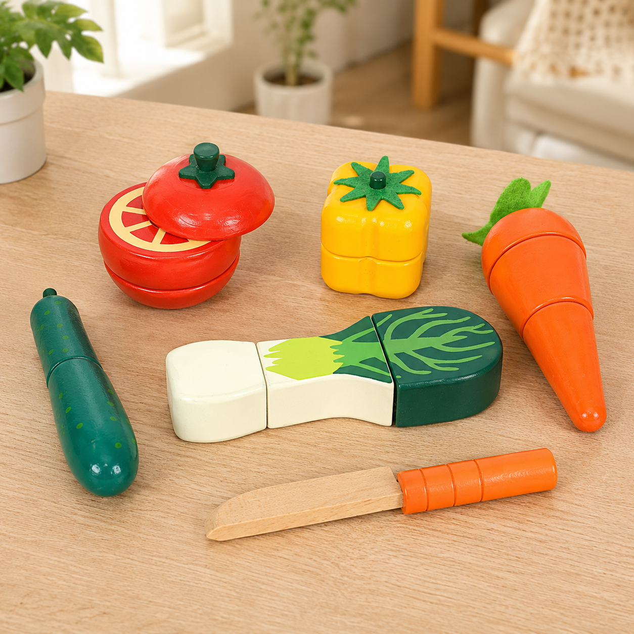Wooden Pretend Play Food Set