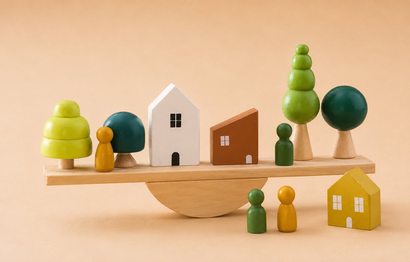 Montessori Wooden Balance & Threading Toy