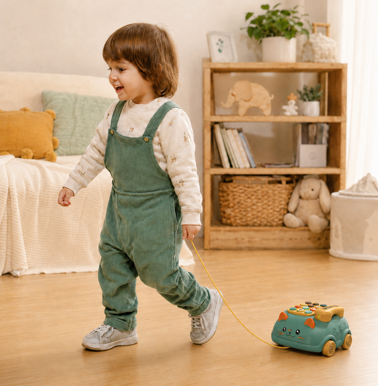 Musical Toy Phone – Cat Pull Toy
