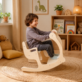 2-in-1 Wooden Seesaw & Desk Set