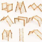 6-Piece Montessori Climber Set | Indoor Wooden Playground