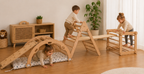 6-Piece Montessori Climber Set | Indoor Wooden Playground