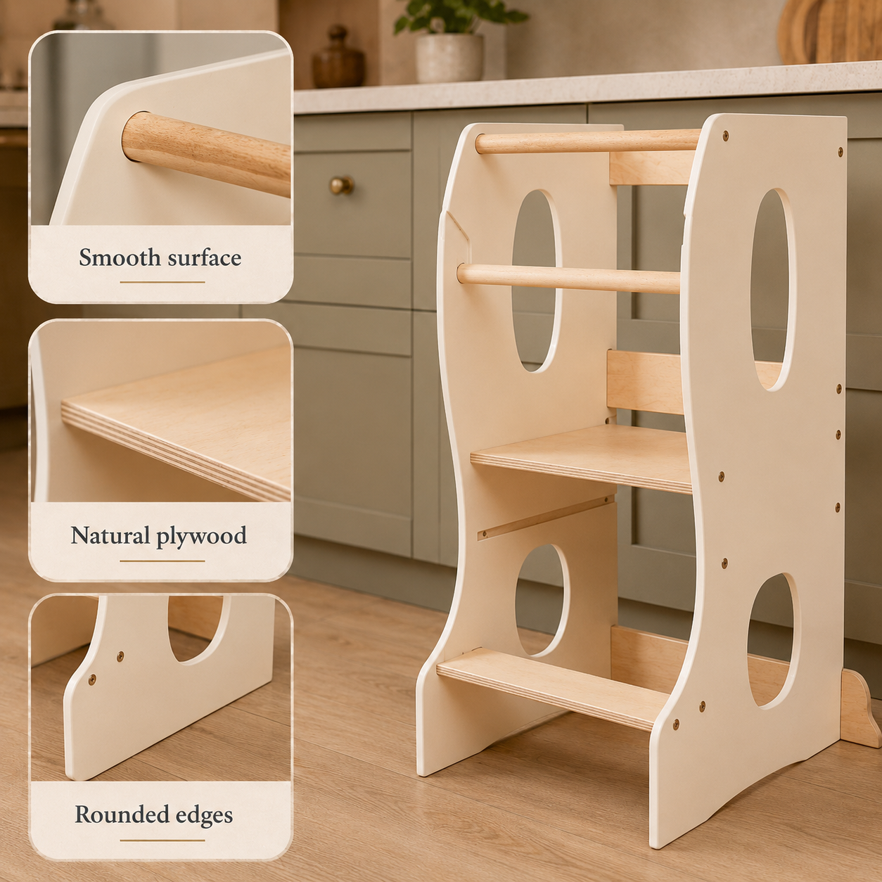 Montessori Learning Tower | Wooden Helper for Kids