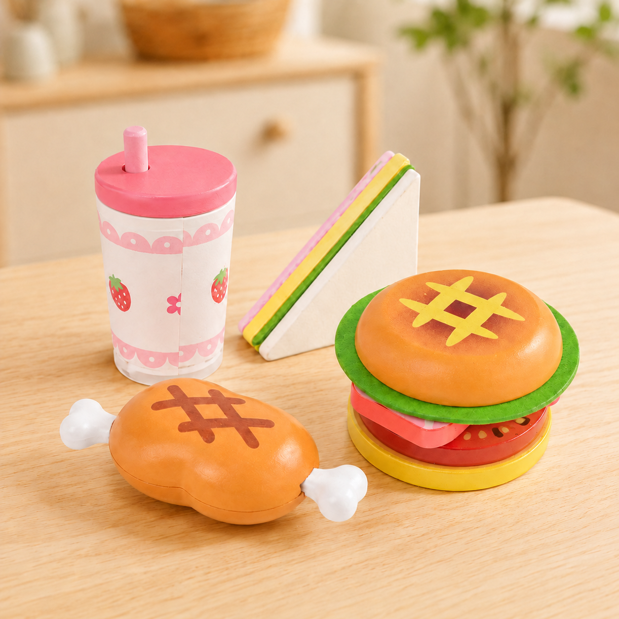 Wooden Pretend Play Food Set