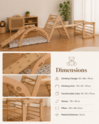 6-Piece Montessori Climber Set | Indoor Wooden Playground