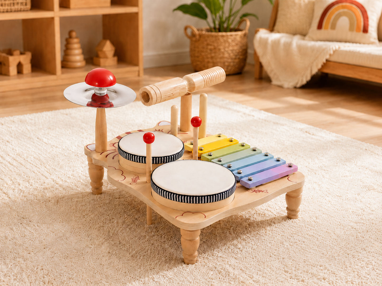 Montessori Wooden Music Set | Toddler Percussion Toy
