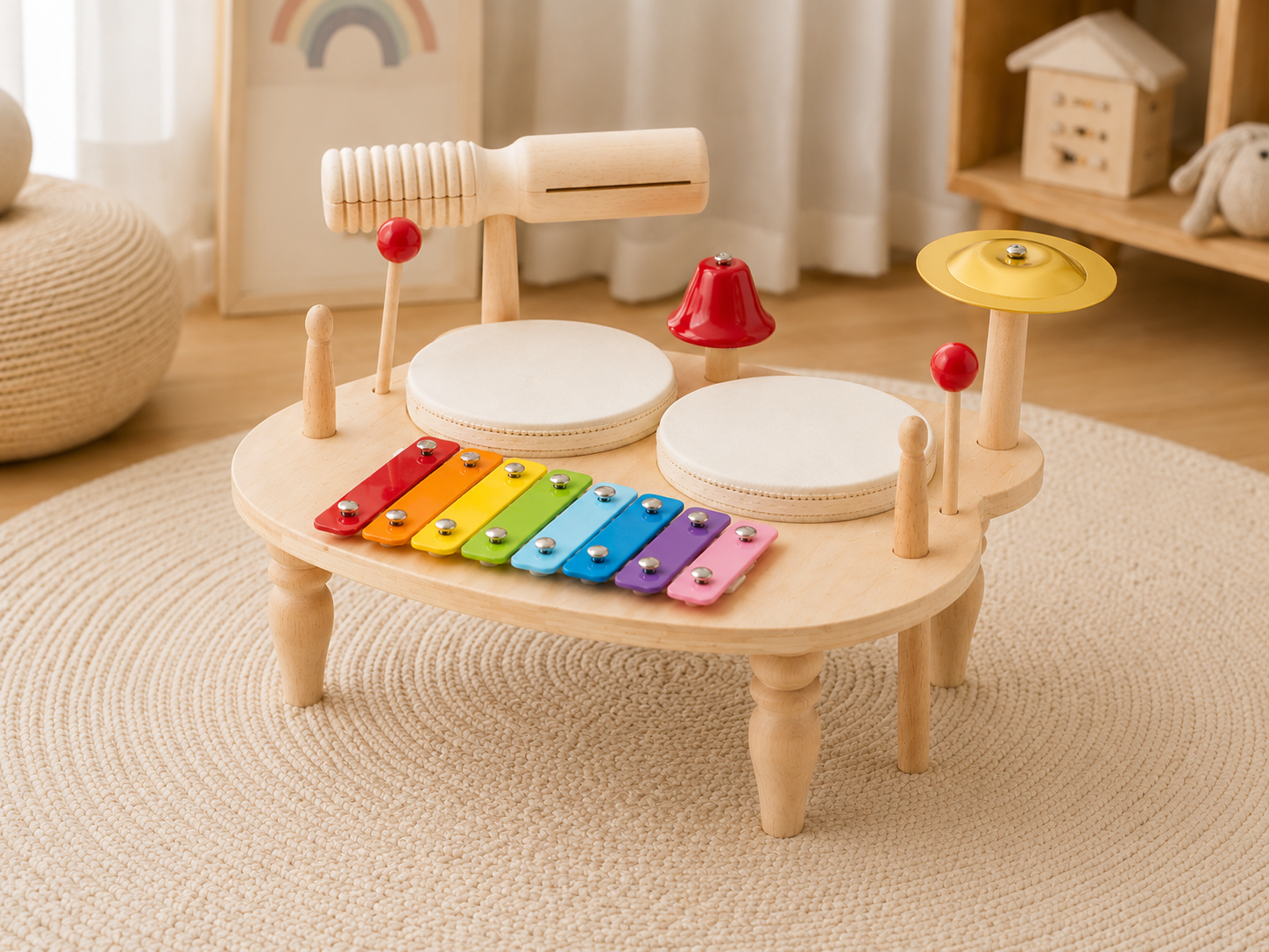 Montessori Wooden Music Set | Toddler Percussion Toy