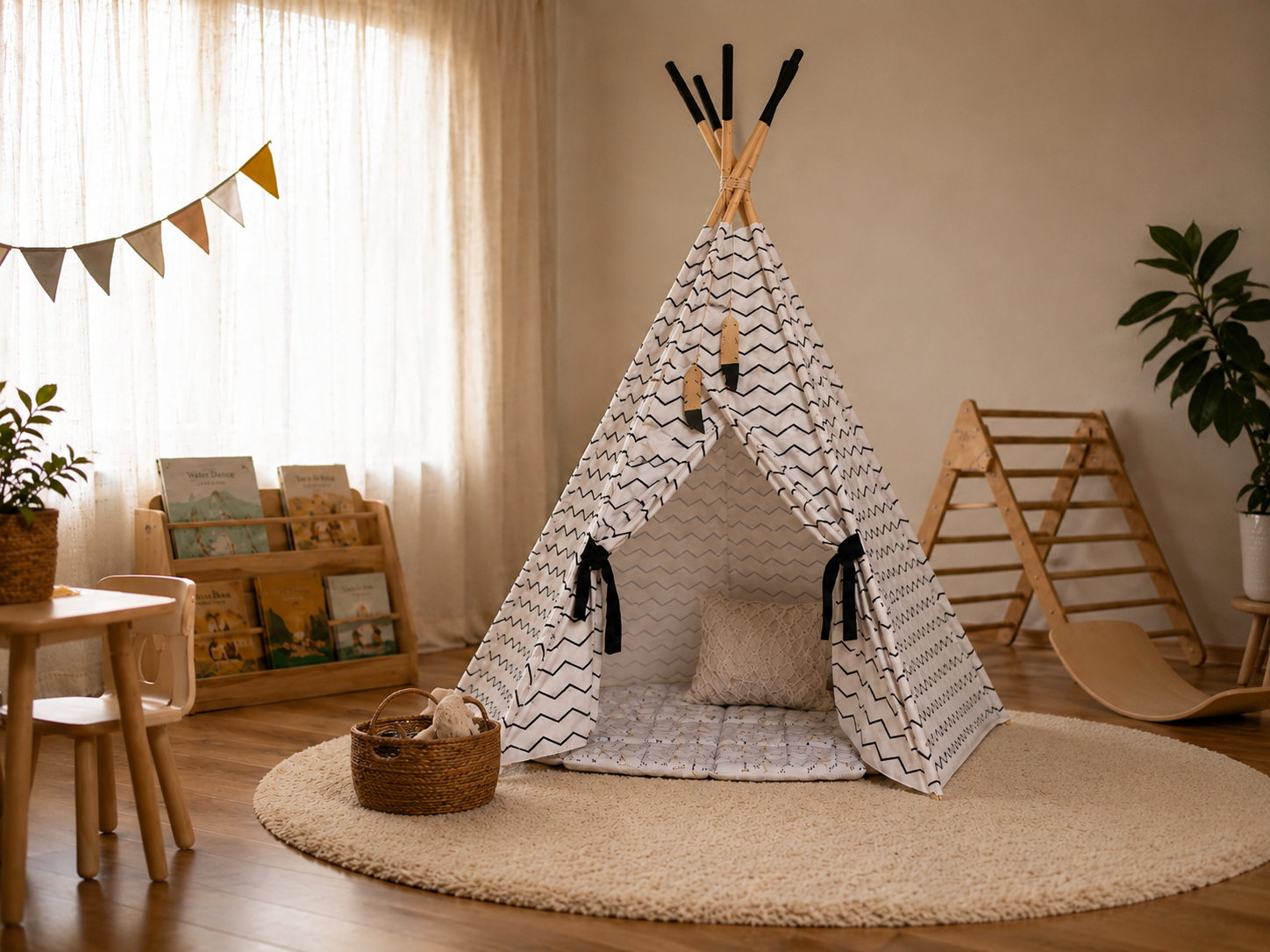 XL Kids Teepee Tent with Play Mat