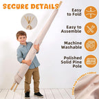 60-Inch Kids Teepee Tent with BBQ Play Set