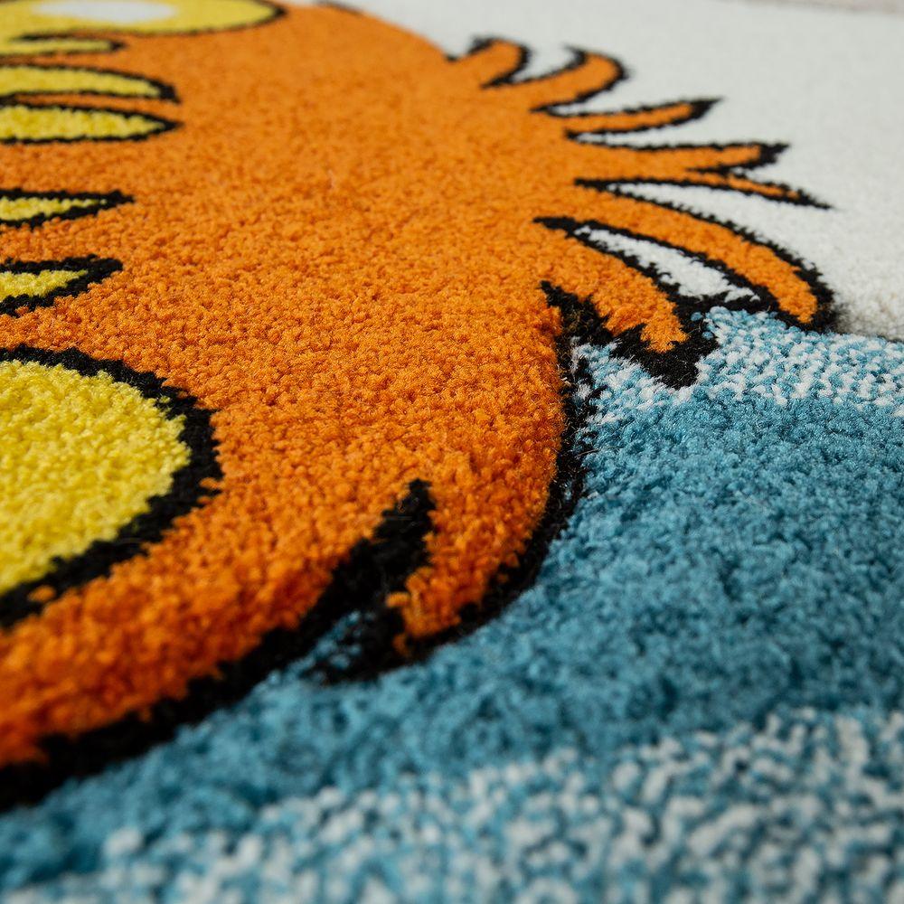 Soft Zoo Animals Kids Rug | Cozy Playroom Rug for Children